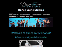 Tablet Screenshot of dancescenestudios.com